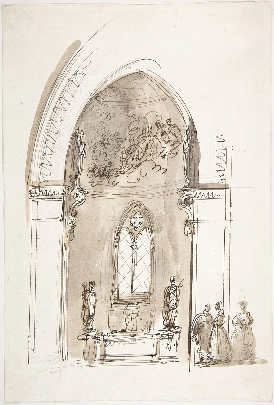 Cappella in una chiesa gotica - Metropolitan Museum of Art, New York